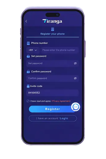Tiranga Game Registration